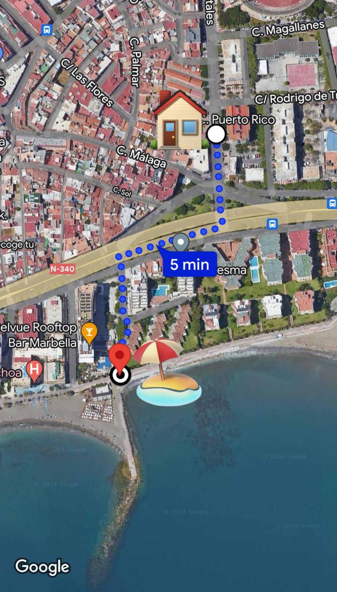 Acogedor Apartamento Cerca De La Playa Marbella Luaran gambar